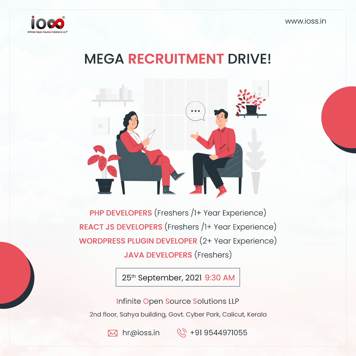 mega recruitment drive ioss